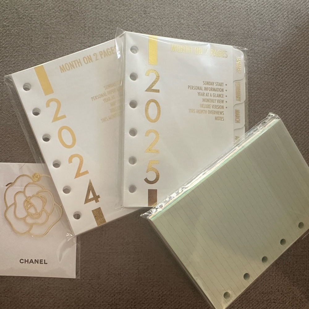 Fits Louis Vuitton PM 2025 Insert Calendar+Filler Paper+ Pen + Pouches - Picture 16 of 16